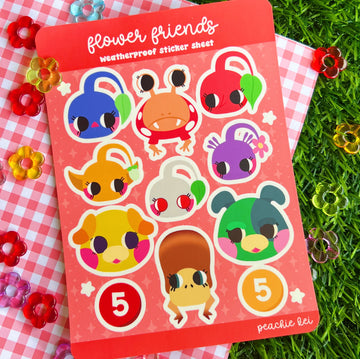 Flower Friends Sticker Sheet