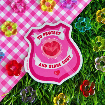 Protect and Serve Sticker