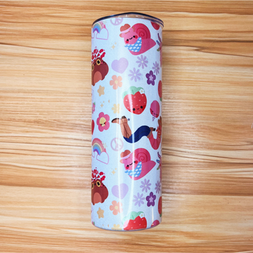 Rainbow Rodeo 20 oz Glitter Tumbler