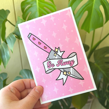Go Away Shimmer Print