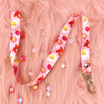 Pink Eggie Lanyard