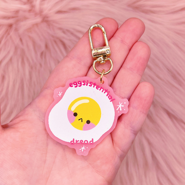 Eggistential Dread Acrylic Charm