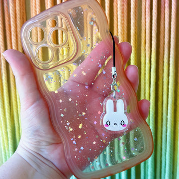 White Bunny Phone Charm
