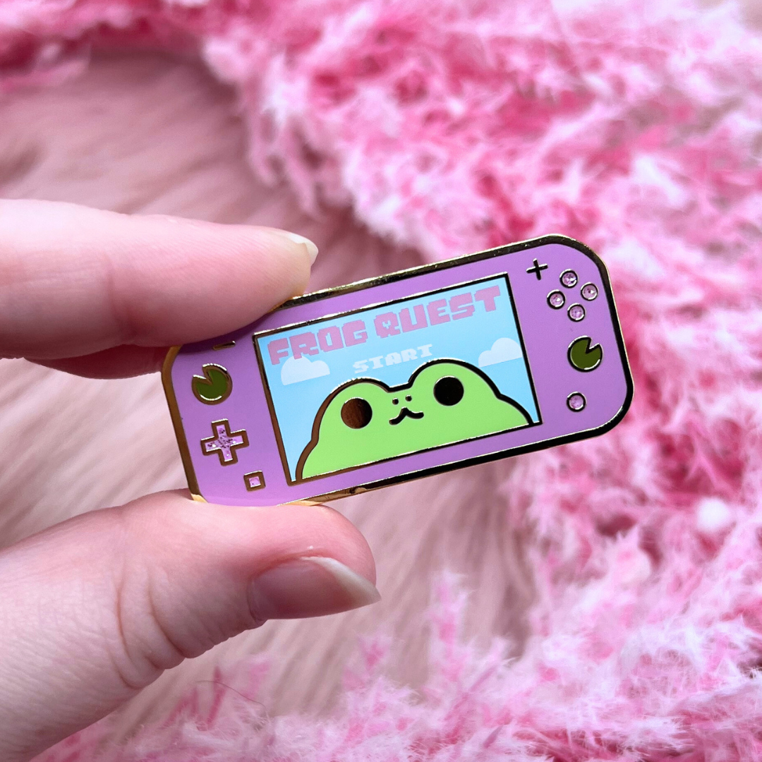 Frog Quest Game Pin