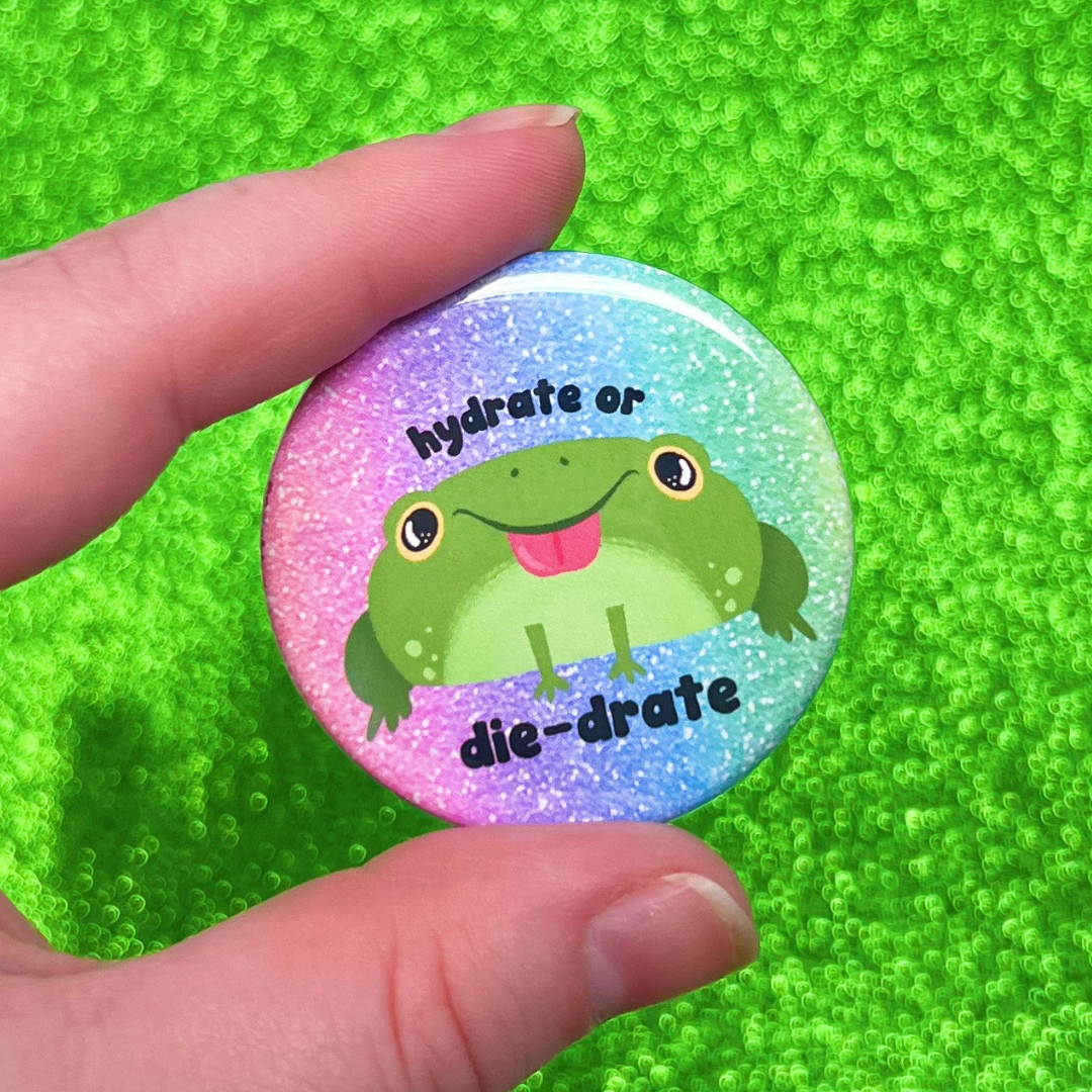 Hydration Frog Pin