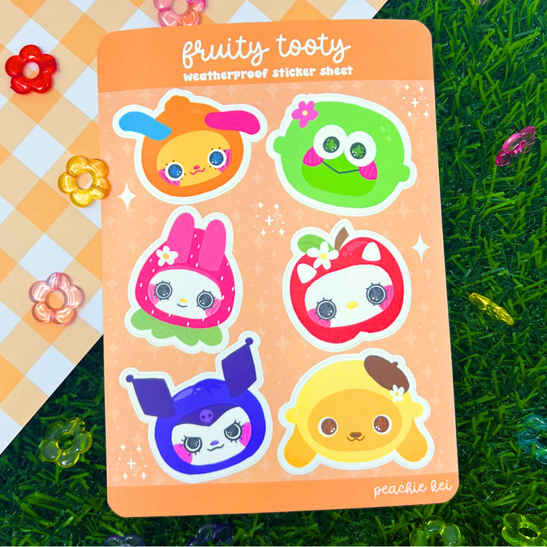 Tooty Fruity Sticker Sheet