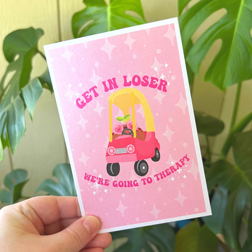 Get in Loser Shimmer Print