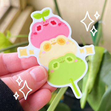 Froggy Dango Sticker