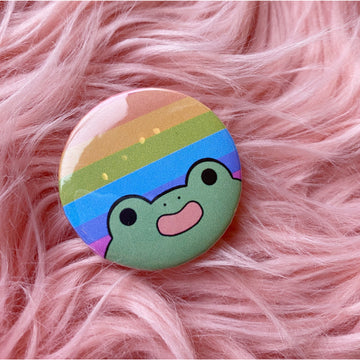 Rainbow and POC Rainbow Pride Buttons